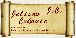 Jelisav Čeković vizit kartica